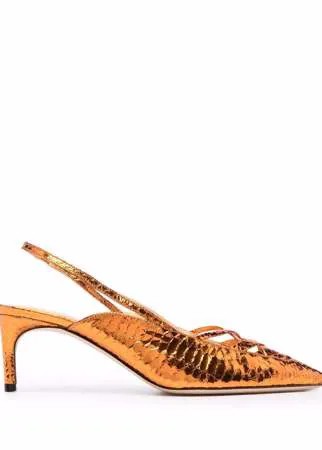 Giannico туфли-лодочки со змеиным принтом