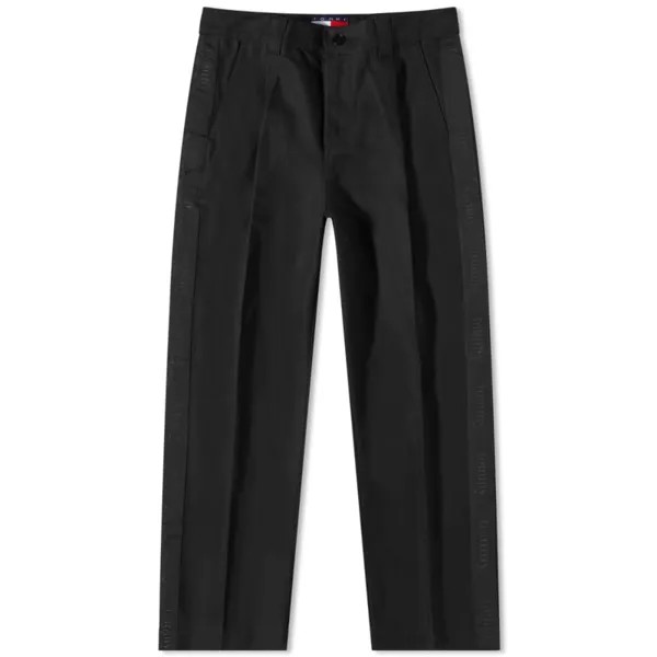 Широкие спортивные брюки Tommy Jeans, черный