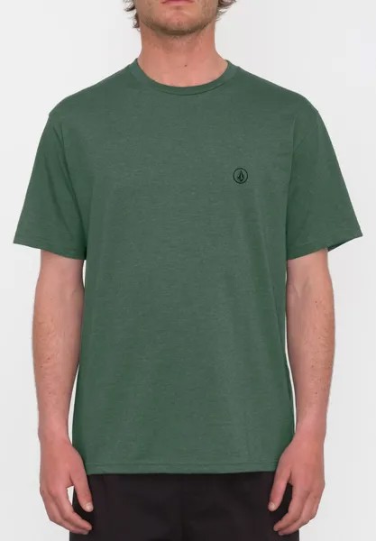 Футболка базовая CIRCLE BLANKS Volcom, цвет fir green