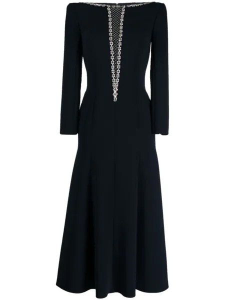 Jenny Packham платье Vera с кристаллами, синий