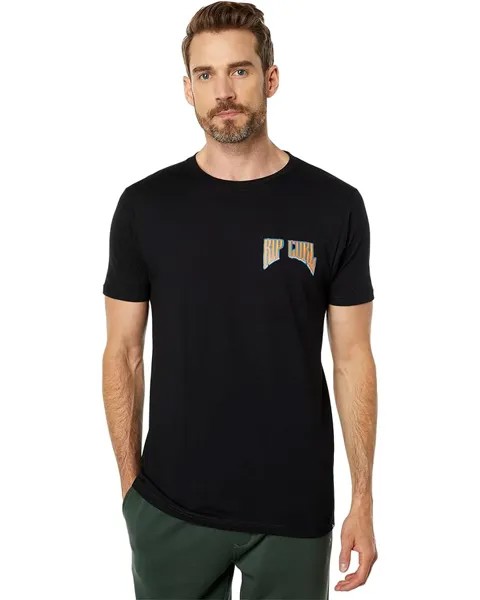Футболка Rip Curl Holiday Shred Till Dead Short Sleeve Tee, черный
