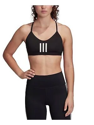 Спортивный бюстгальтер ADIDAS Intimates Black Mesh Racerback с низкой ударопрочностью 2XS