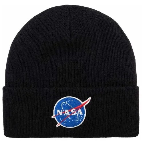 Шапка AMERICAN NEEDLE арт. 21019A-NASA NASA Cuffed Knit (черный), размер ONE