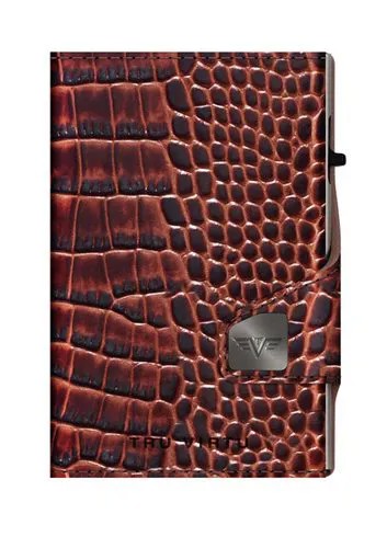 Кошелек унисекс Tru Virtu Coin Pocket Croco Brown