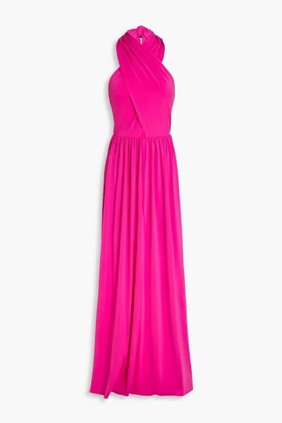 Платье из джерси с вырезами и вырезом-халтер от Jennifer HALSTON, розовый