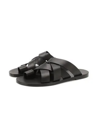 Кожаные шлепанцы Jil Sander