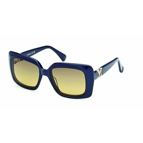 Солнцезащитные очки Max Mara MM 0030 90F, черный, синий