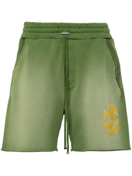 AMIRI спортивные шорты с логотипом, зеленый