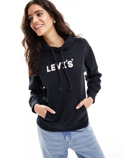 Черная худи Levi's с логотипом на груди, эксклюзивно для ASOS