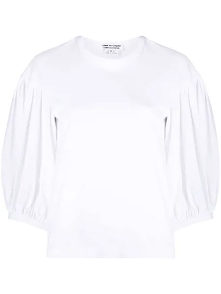 Comme Des Garçons Comme Des Garçons укороченный джемпер с пышными рукавами