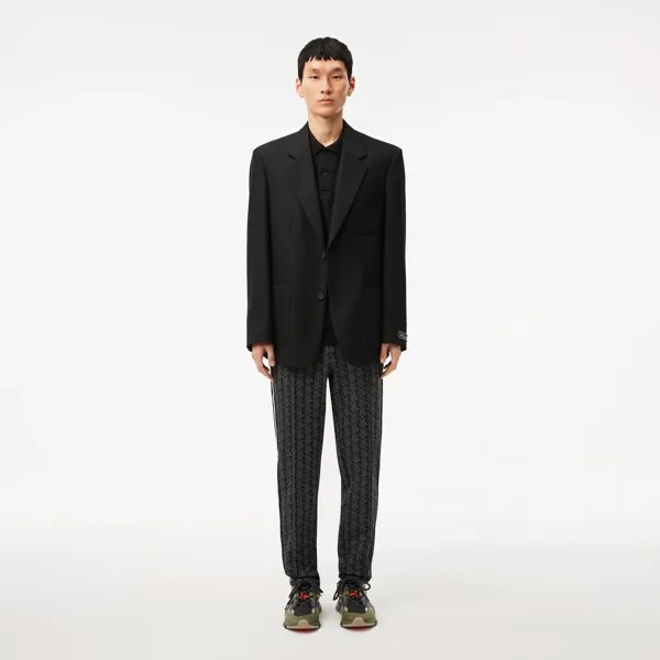 Жаккардовые спортивные брюки Lacoste Paris с монограммой