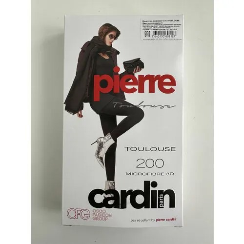 Колготки Pierre Cardin, 200 den, размер 4, черный