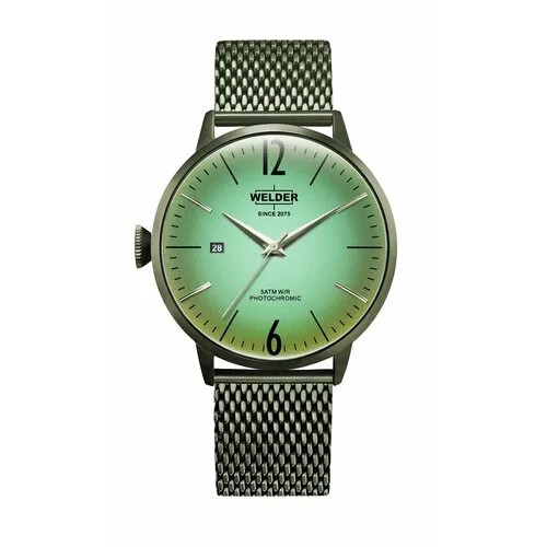 Наручные часы Welder Часы наручные мужские WELDER WRC420, Кварцевые, 45 мм, зеленый