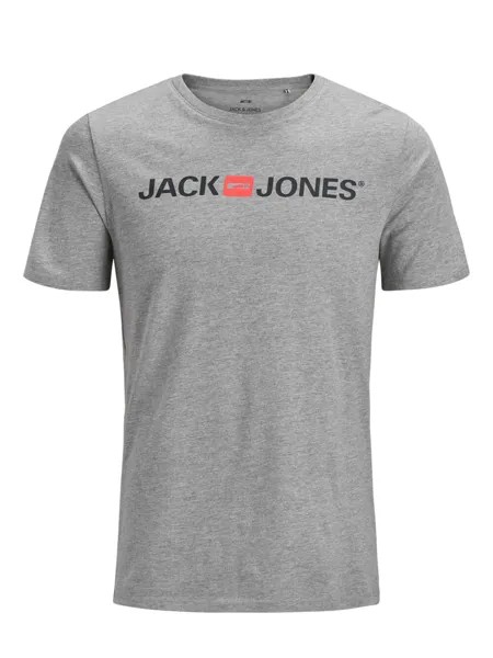 Футболка JACK & JONES, пестрый серый