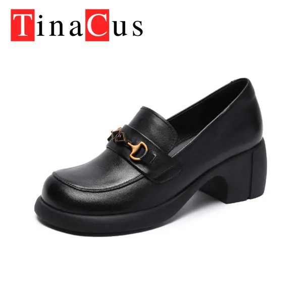 TinaCus Женские кожаные туфли в британском стиле, японские весенне-осенние лоферы на толстой подошве, универсальные туфли на толстом каблуке с ...