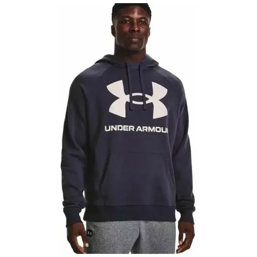 Худи спортивное Under Armour Rival Fleece Big Logo, размер XL, мультиколор, белый