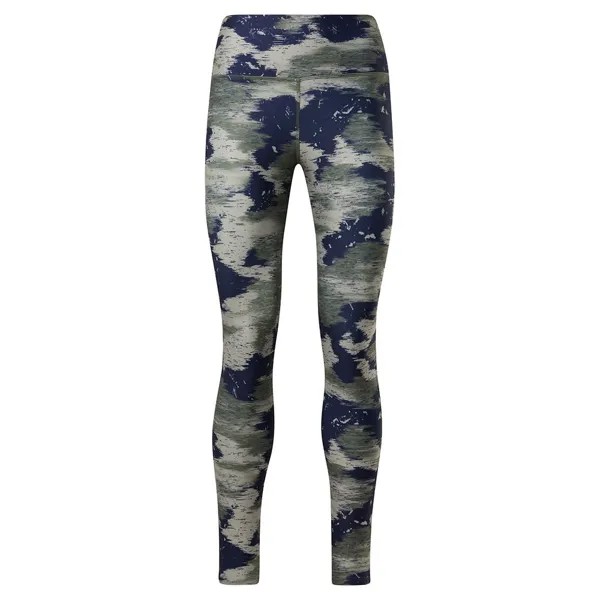 Леггинсы Reebok Workout Ready Camo Print, зеленый