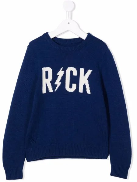 Zadig & Voltaire Kids джемпер Chris вязки интарсия