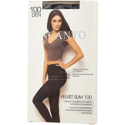 Колготки Incanto Velvet Slim, 100 den, размер 5, черный