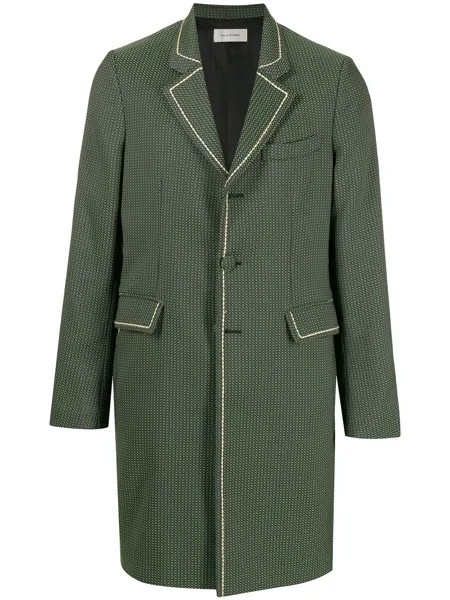 Wales Bonner single-breasted fitted coat
