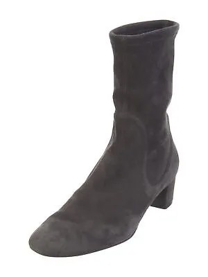 STUART WEITZMAN Женские черные серые кожаные сапоги Ernestine на блочном каблуке 5.5