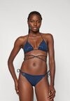 Верх бикини METALLIC TRIANGLE WRAP AROUND Tommy Hilfiger, темно-синий