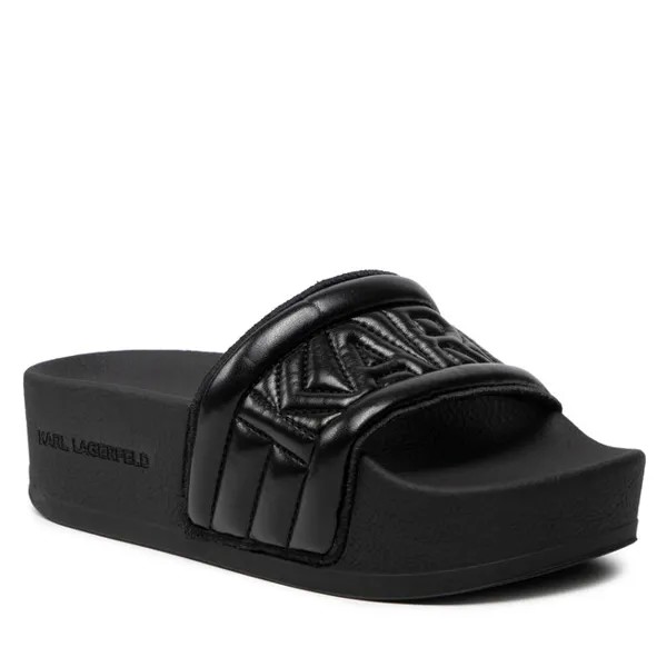 Шлепанцы KARL LAGERFELD KL80825 Black Pu, черный