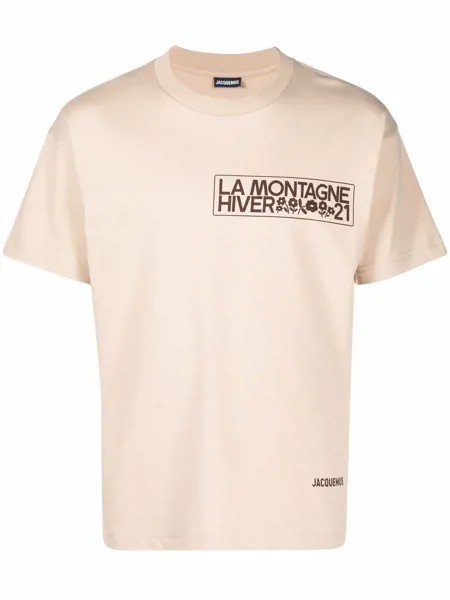 Jacquemus футболка Montagne с графичным принтом