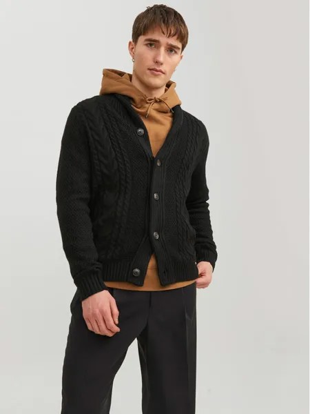 Кардиган стандартного кроя Jack&Jones, черный