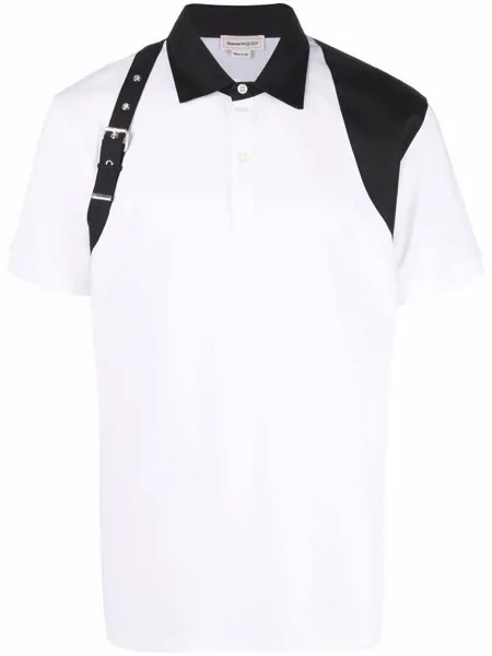 Alexander McQueen рубашка поло с пряжкой