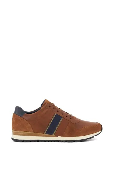 Кроссовки 'Treck' Leather Trainers Dune London, коричневый