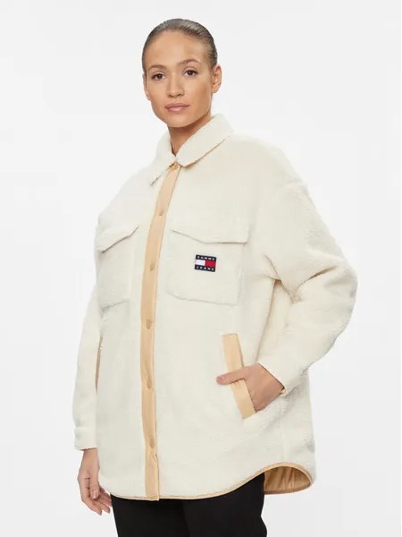 Переходная куртка свободного кроя Tommy Jeans, бежевый