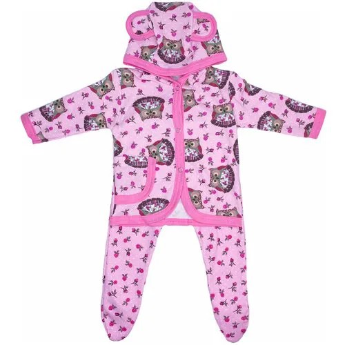 Комплект одежды для новорожденного / костюм для малыша летний / Комплект для новорожденных, Звезды Ригма 68-74