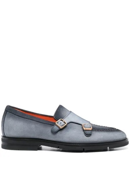 Santoni монки Dong с эффектом градиента, синий