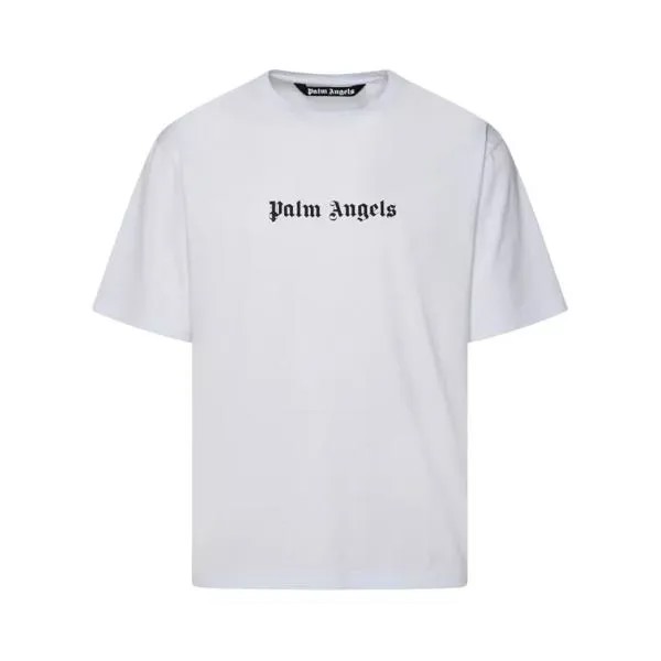 Футболка white cotton t-shirt Palm Angels, белый