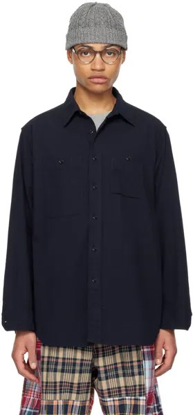 Темно-синяя рубашка на пуговицах Engineered Garments