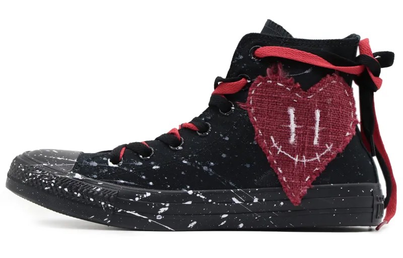 Chuck Taylor All Star Canvas Shoes Unisex High-top Black/Red Converse