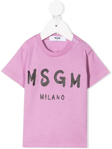 MSGM Kids футболка с логотипом
