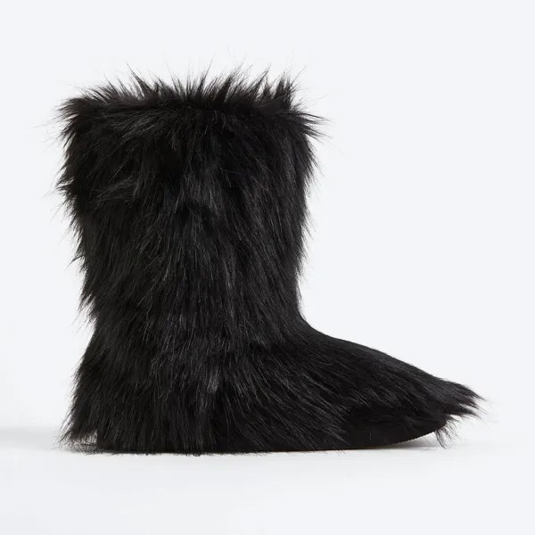 Сапоги H&M Warm-lined Fluffy, черный (Размер 36 RU)