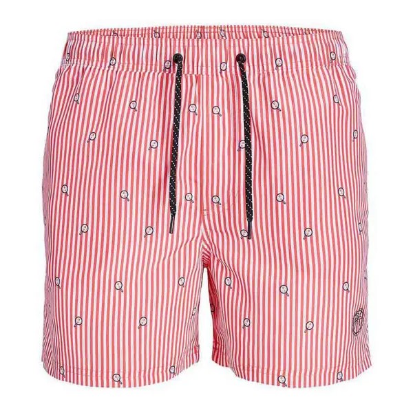 Шорты для плавания Jack & Jones Jpstfiji Swim Mini Stripe, розовый