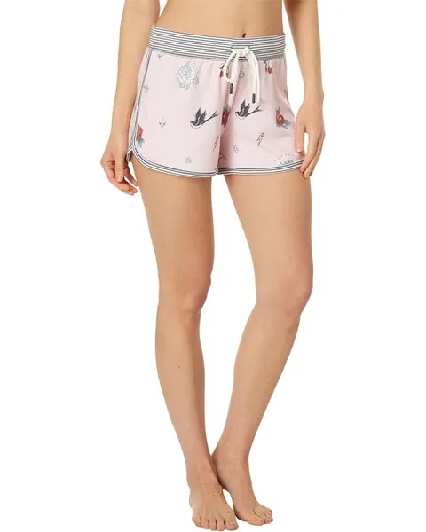 Шорты P.J. Salvage Livin' on the Edge Tattoo Shorts, розовый
