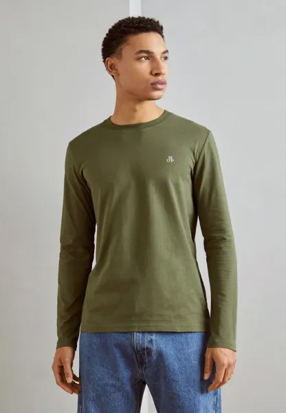 Футболка с длинными рукавами Long Sleeve Crew Neck Icon Chest Print Marc O'Polo, цвет asher green