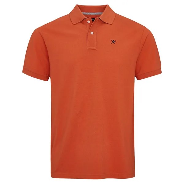 Поло Hackett Slim Fit Logo, оранжевый