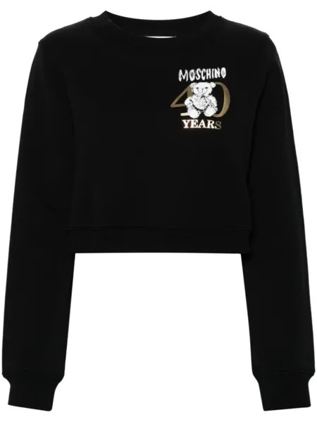 Moschino толстовка с логотипом, черный