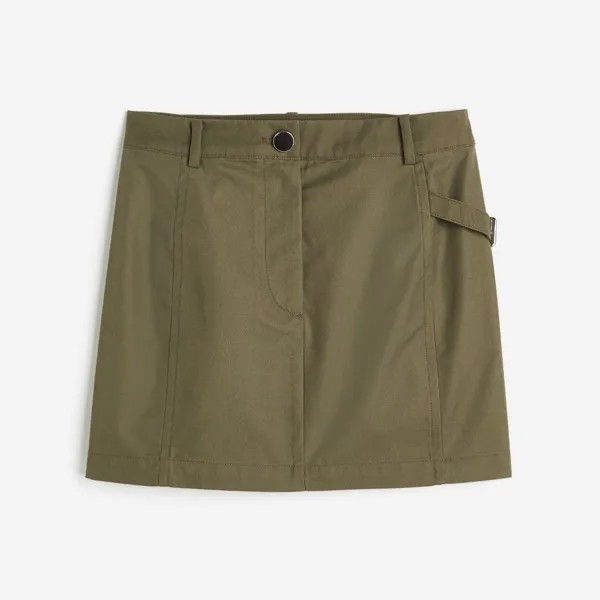 Юбка H&M Cargo Mini, хаки