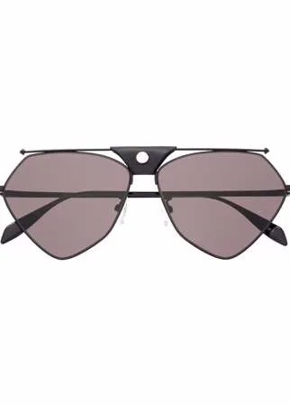 Alexander McQueen солнцезащитные очки-авиаторы Abstract