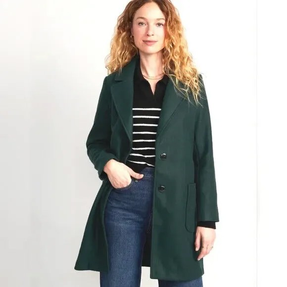 Свободное пальто Old Navy Green с мягким начесом, размер 4X