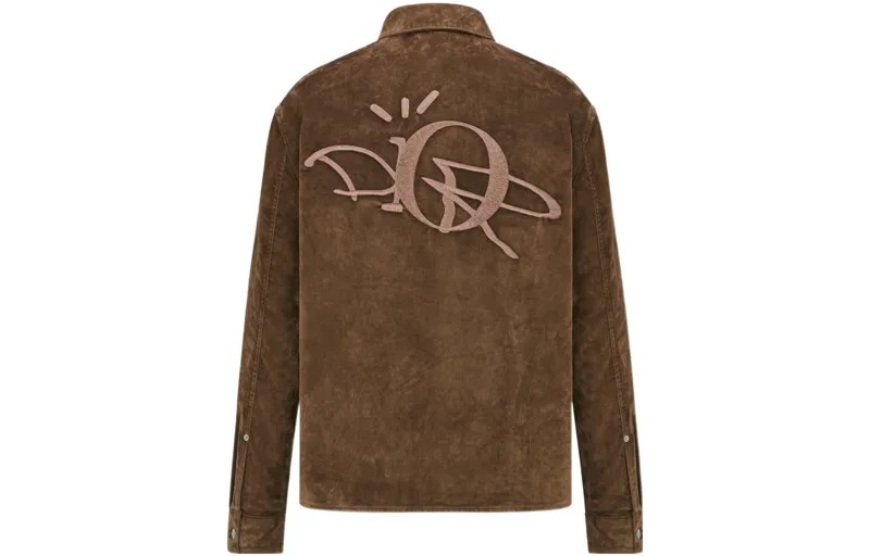 Travis Scott Quarterly Новые продукты Рубашка мужская коричневая Dior, коричневый