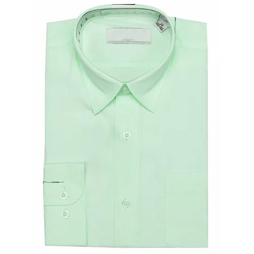 Школьная рубашка Sky Lake, на пуговицах, размер 36/158, зеленый