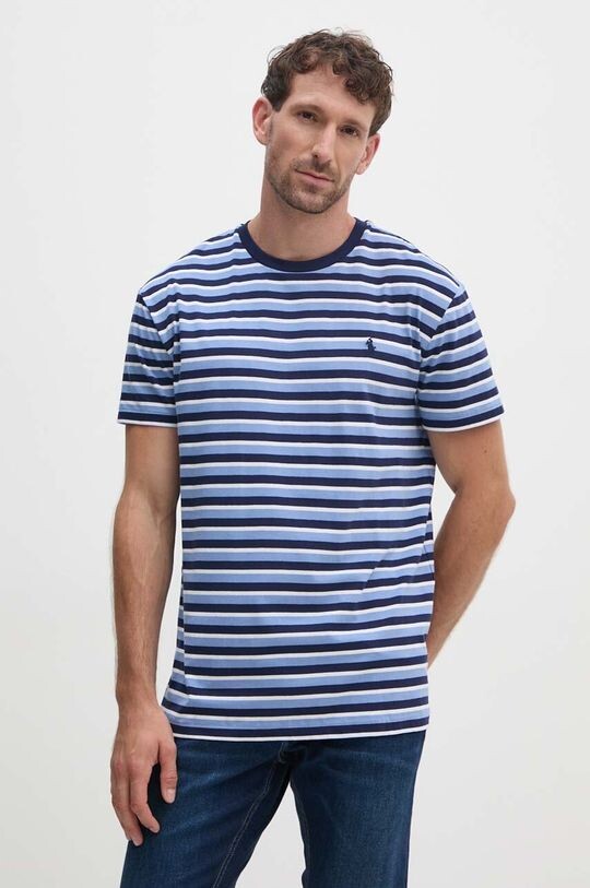 Хлопковая футболка Polo Ralph Lauren, синий